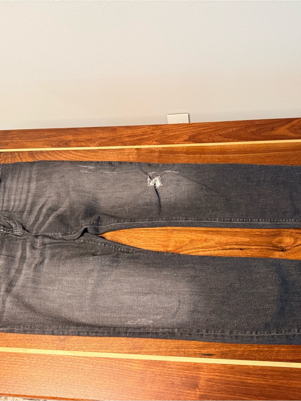 Emporio Armani Men's Slim Straight Jeans in Charcoal